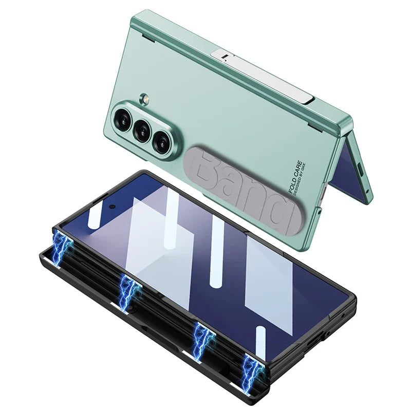 Magnetic Stand Case with Hinge Guard