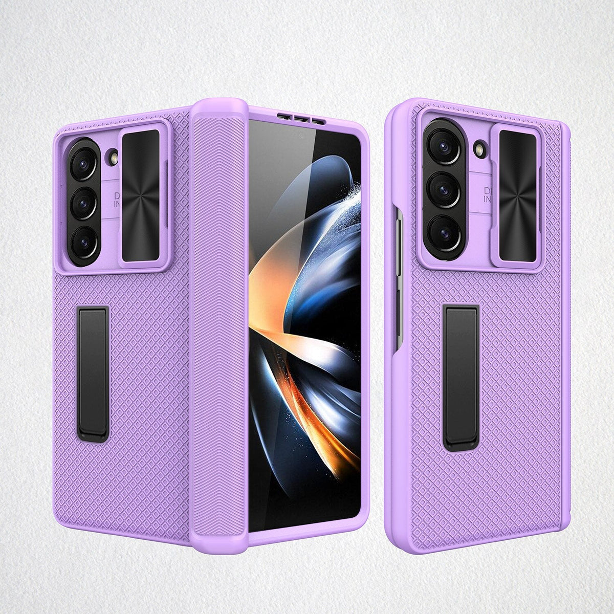 Shockproof Matte Case with Bracket For Samsung Galaxy Z Fold 5
