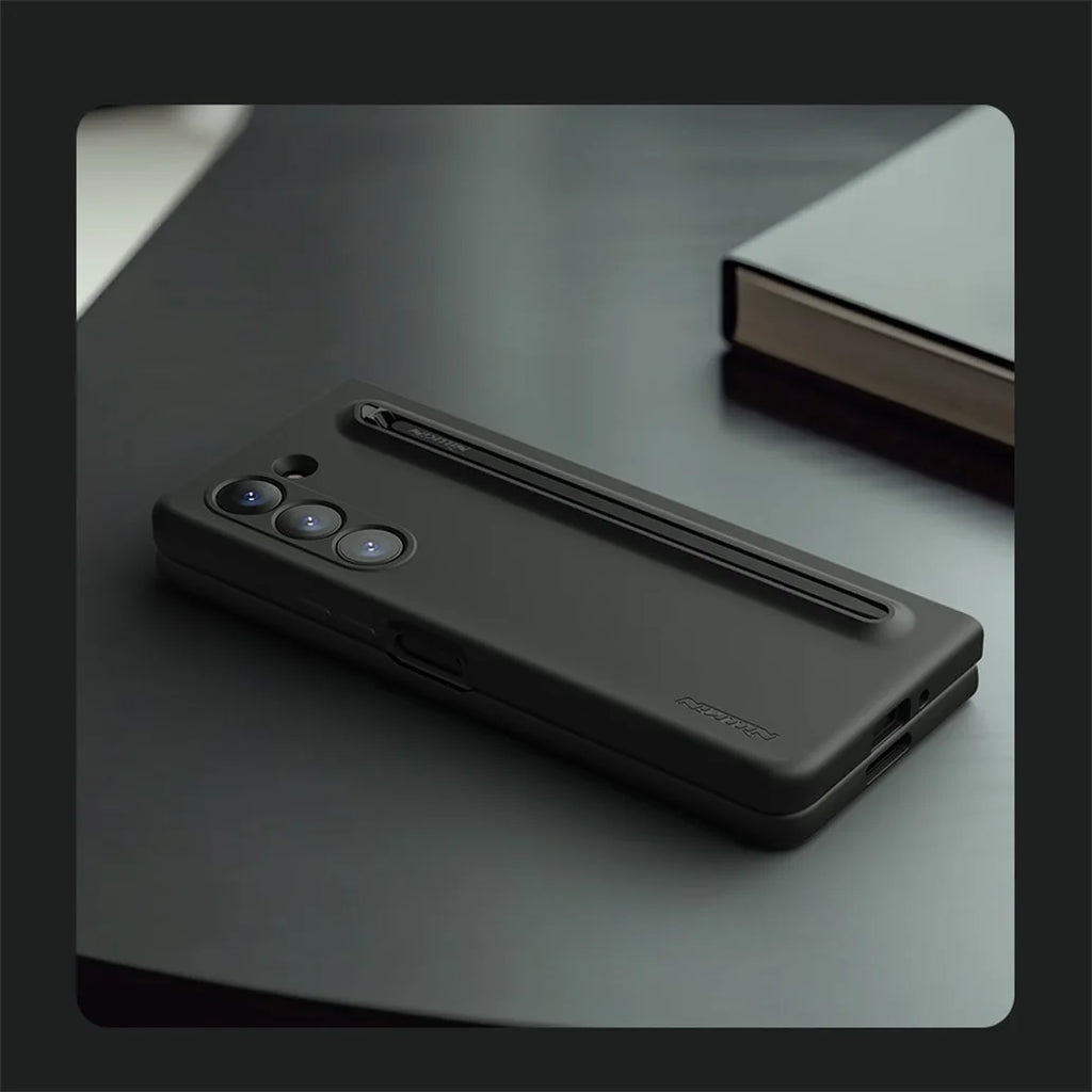 Soft Silicone Case With S Pen For Samsung Galaxy Z Fold 5