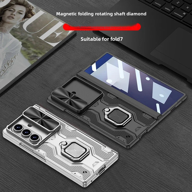 Rugged Magnetic Ring Kickstand Case