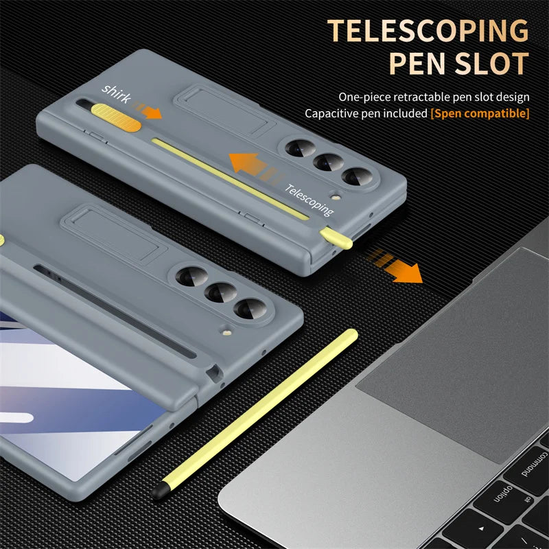 Magnetic Hinge Case with S Pen Slot