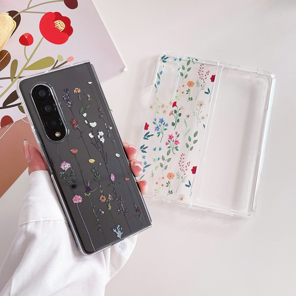 Cute Flowers Case For Samsung Galaxy Z Fold 4