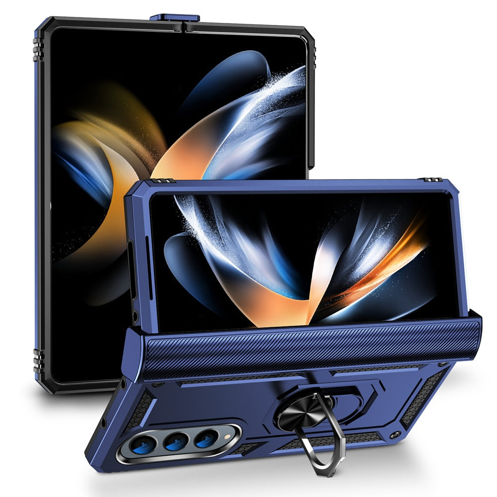 Shockproof Case with Ring Kickstand For Samsung Galaxy Z Fold 4