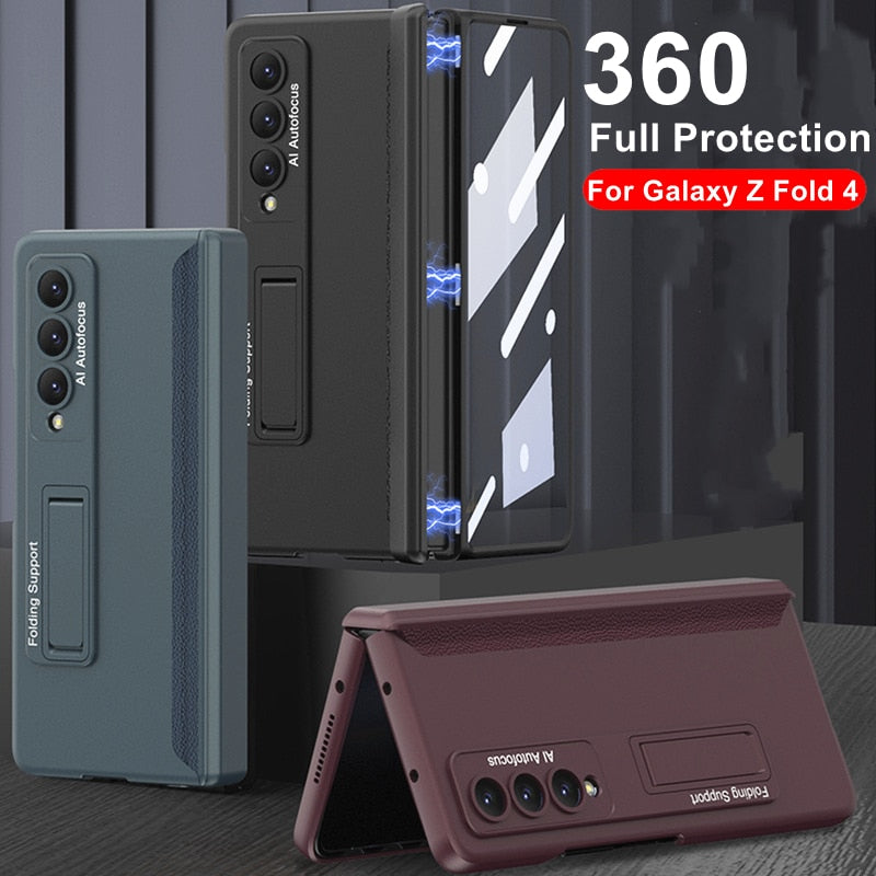 Anti Drop Magnetic case with Kickstand For Samsung Galaxy Z Fold 4