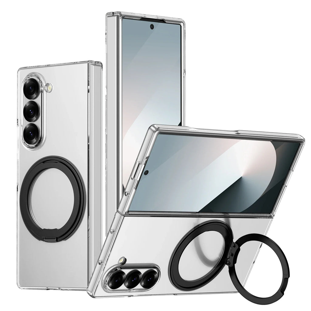 Clear Case with 360° Rotating Kickstand