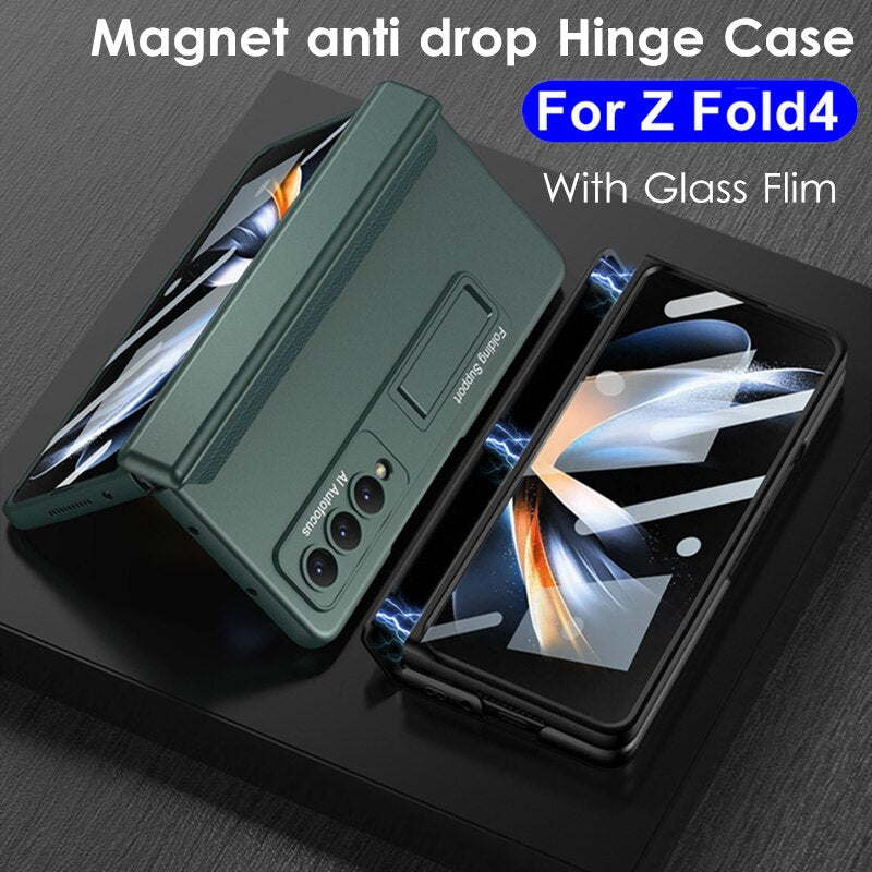 Anti Drop Magnetic case with Kickstand For Samsung Galaxy Z Fold 4