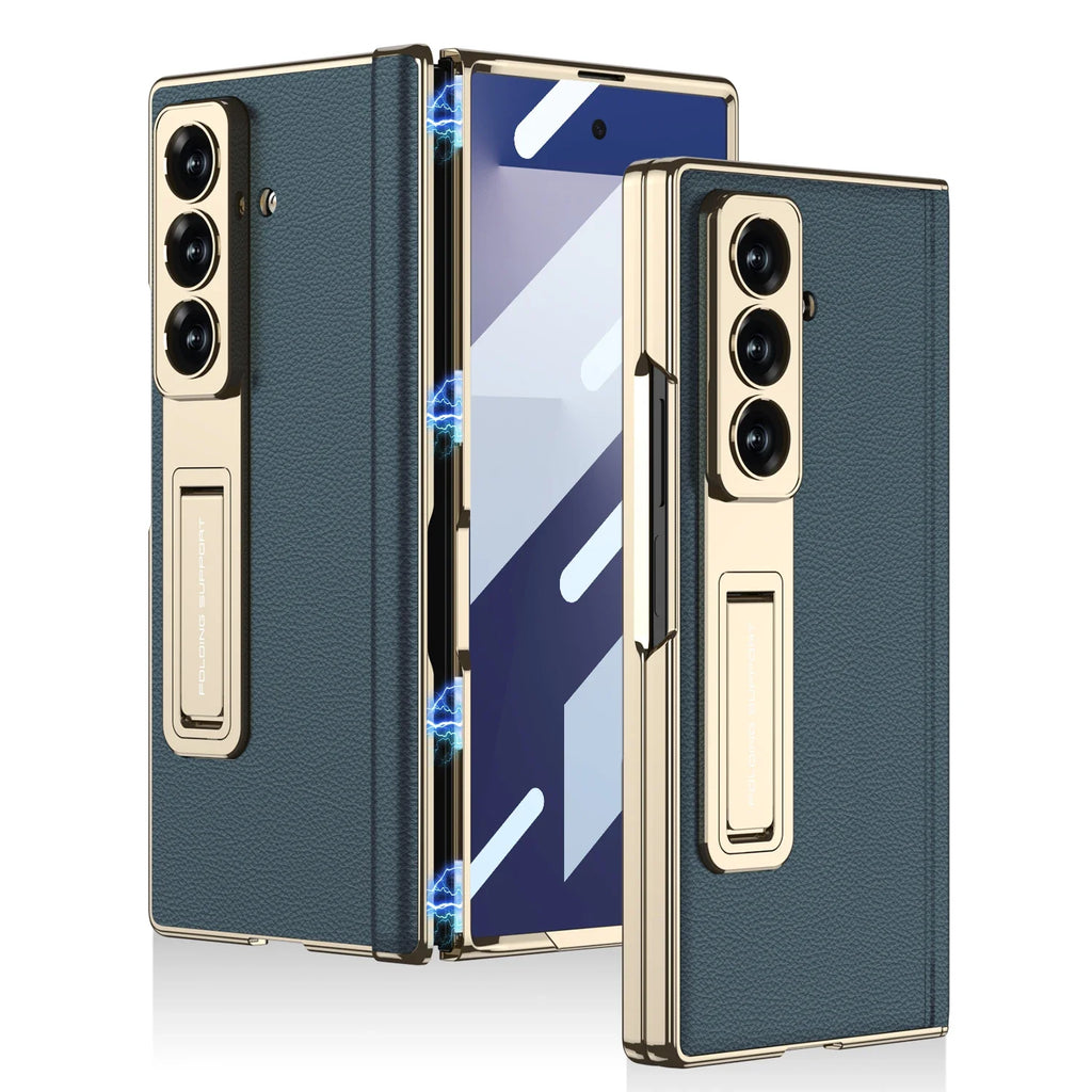 Premium Leather Magnetic Stand Case