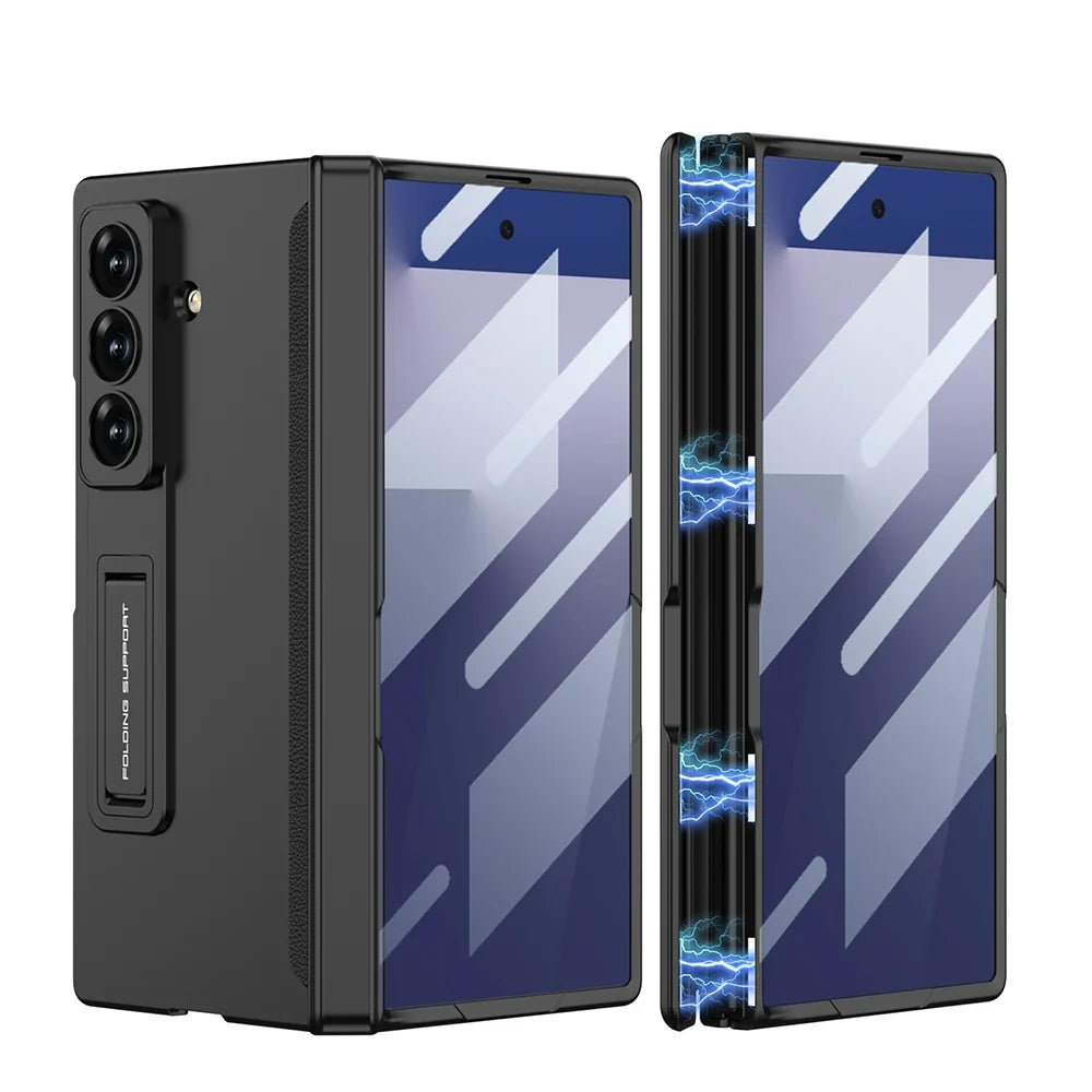 Magnetic Matte Kickstand Case