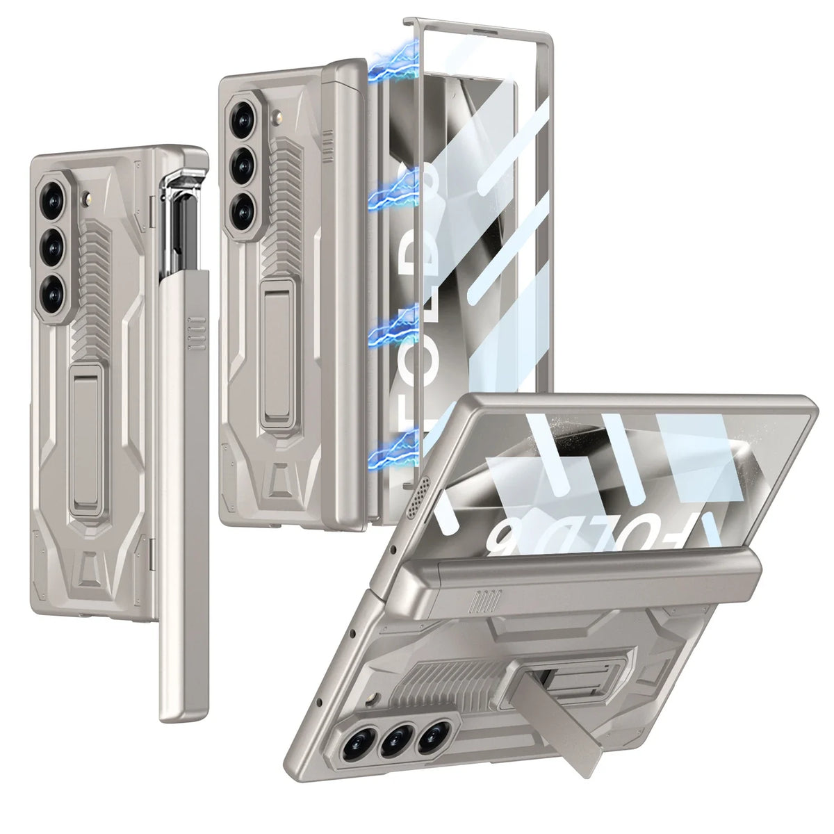 Armor Case with Hinge Protection & Pen Slot for Samsung Galaxy Z Fold 6
