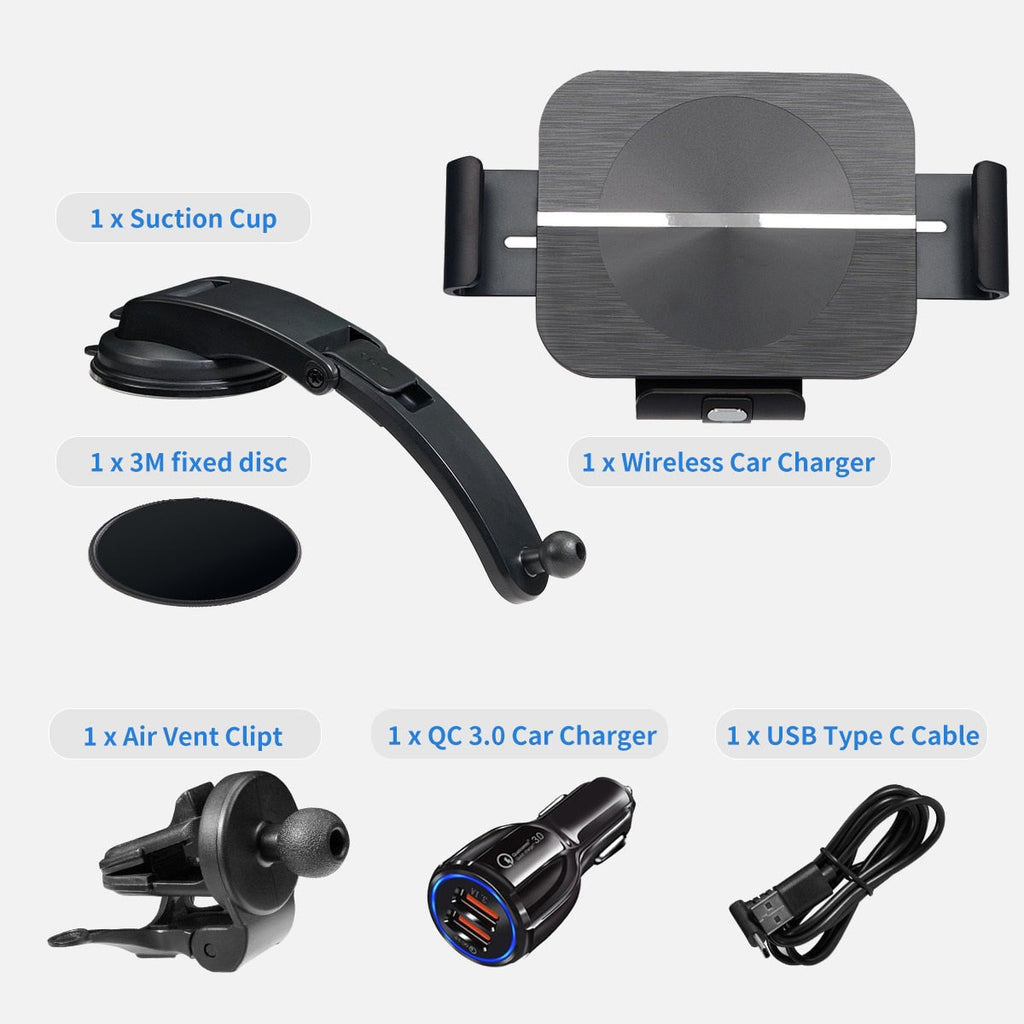 Car Mount For Z Fold 5 Dual Coil Wireless Car Charger