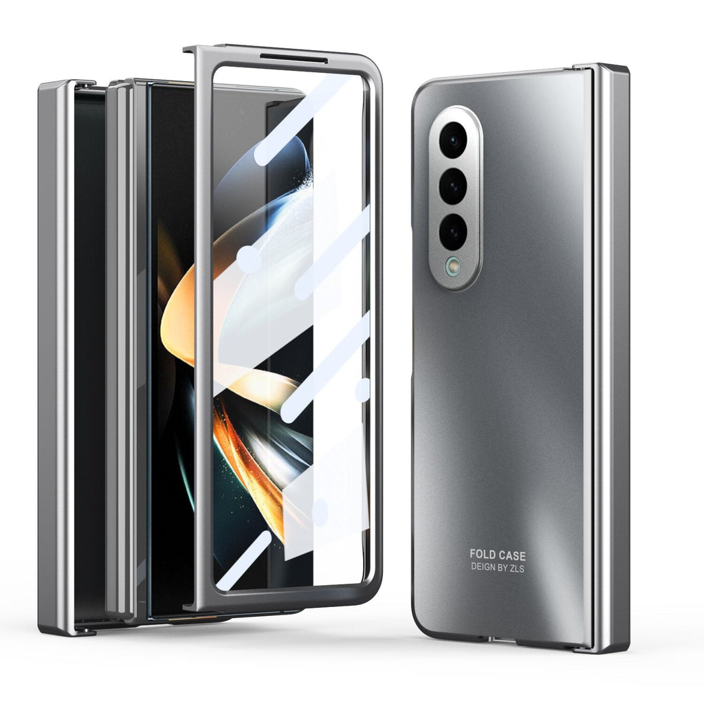Shockproof Plating Hinge Case for Samsung Galaxy Z Fold 4