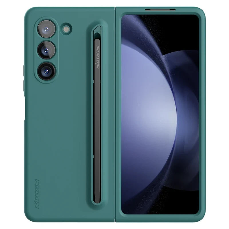 Soft Silicone Case With S Pen For Samsung Galaxy Z Fold 5