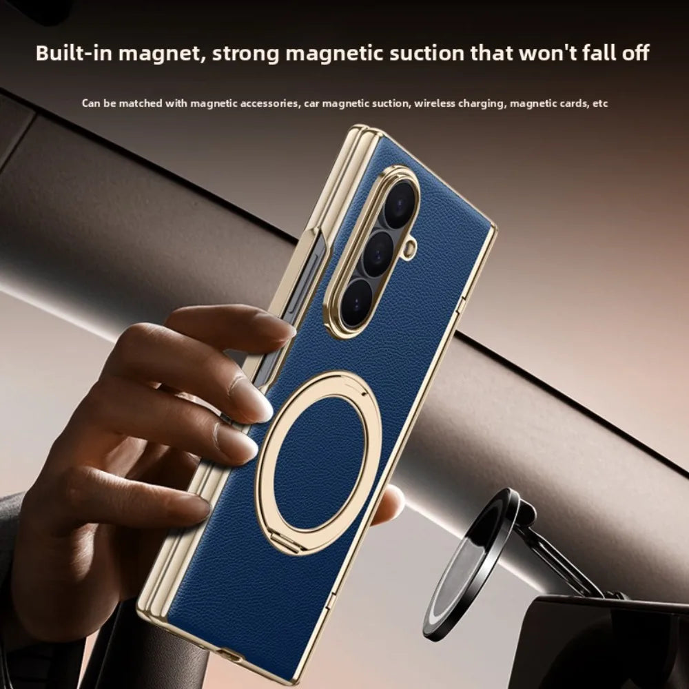 Magnetic Ring Case with Screen Protection