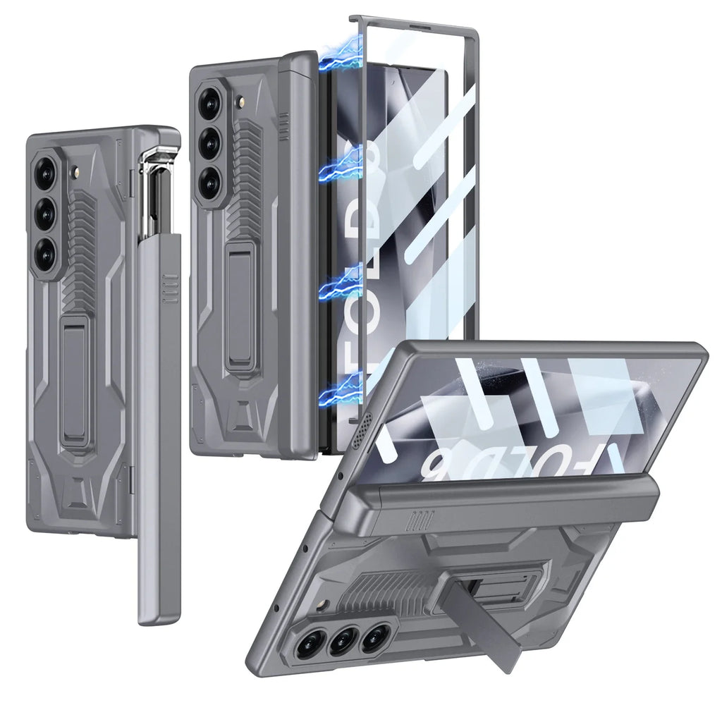Armor Case with Hinge Protection & Pen Slot for Samsung Galaxy Z Fold 6