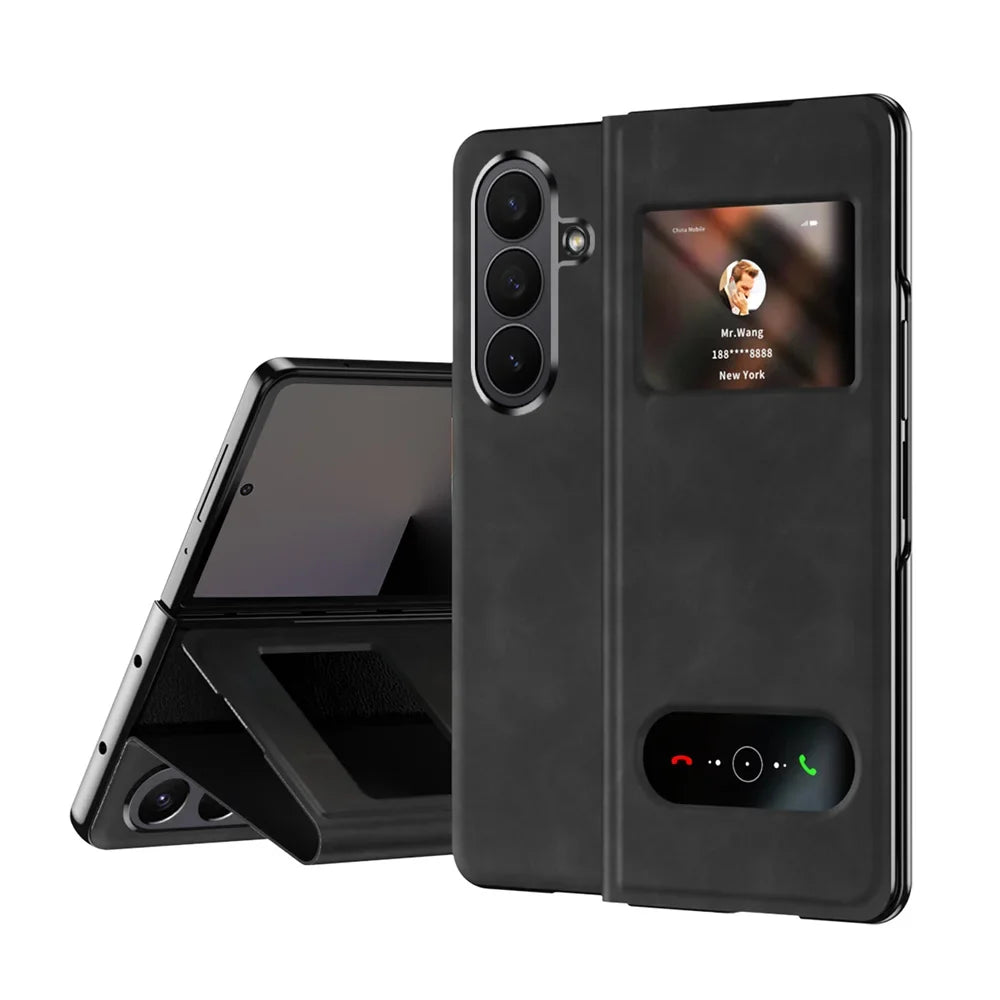 Luxury Leather Smart View Case